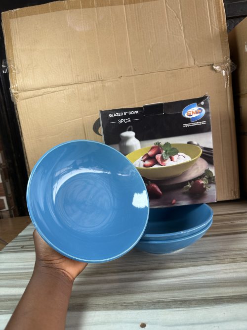 SMP Fashion Ceramic Soup Bowl 8” - 3 pieces