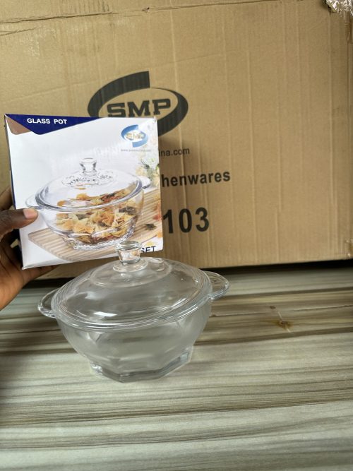 SMP Glass Pot - Comate Bowl with cover (Z3308)