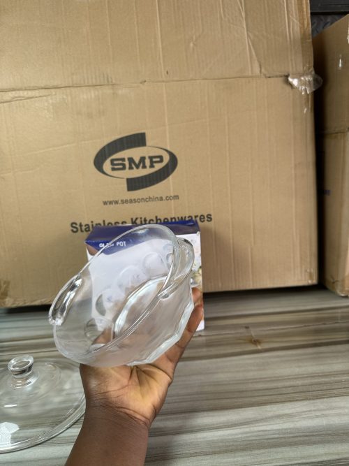 SMP Glass Pot - Comate Bowl with cover (Z3308)