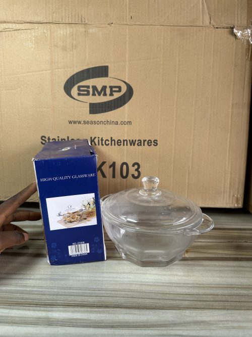 SMP Glass Pot - Comate Bowl with cover (Z3308)