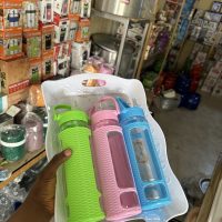 SMP Water Bottle with handle and straw