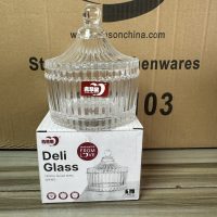 Deli Glass Sugar Bowl Big Size