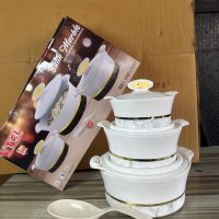 VTCL Satin Marble Dish Set 3 – Insulated Casserole