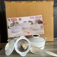 VTCL Satin Marble Dish Set 3 – Insulated Casserole