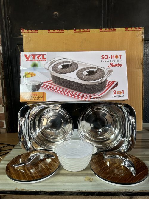 VTCL So-Hot Twins Hot Pot Dish Set 2 – Insulated Casserole