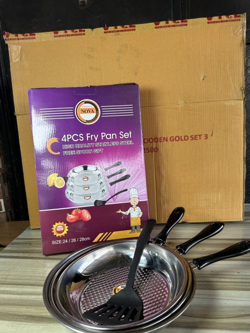 Nova Stainless Frypan 3 pieces