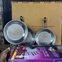 Nova Stainless Frypan 3 pieces