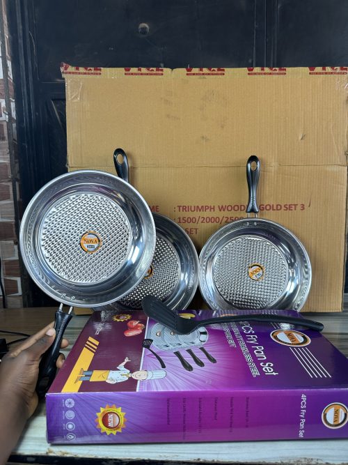 Nova Stainless Frypan 3 pieces