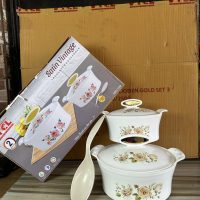 VTCL Satin Vintage Dish Set 2 – Insulated Casserole