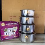Nova Storage Bowl Stainless Steel Set 4
