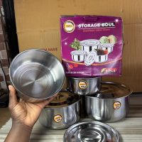 Nova Storage Bowl Stainless Steel Set 4