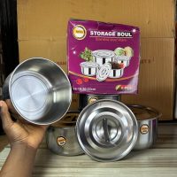 Nova Storage Bowl Stainless Steel Set 4