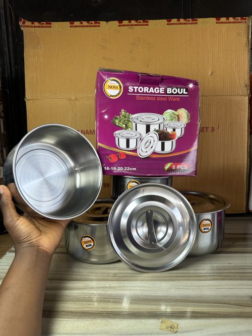 Nova Storage Bowl Stainless Steel Set 4
