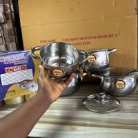 Stainless Dish With Glass Cover – 4 Set Sauce Pot