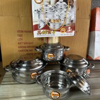 Stainless Dish Set 4 Plain Plate