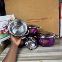 Stainless Dish Set 4 Colored Plate