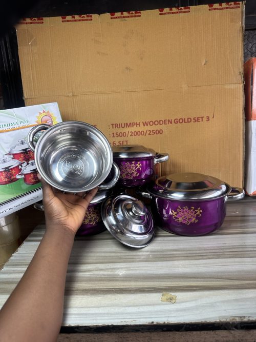 Stainless Dish Set 4 Colored Plate