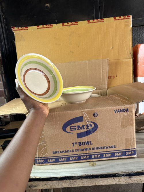 SMP Ceramic Soup Plate 7 inches - 1 piece