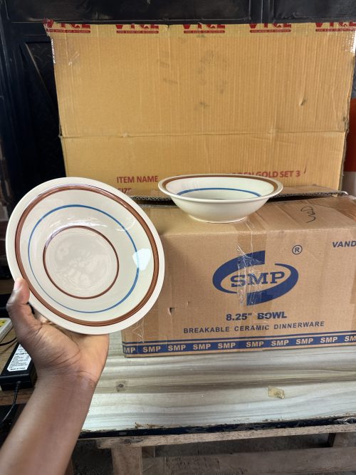 SMP Ceramic Soup Plate 8.25 inches - 1 piece