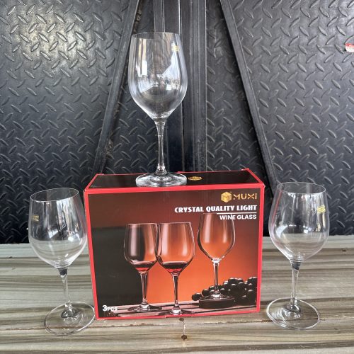 Glass Wine Cup -3 pieces X409-3