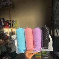 Plastic Cup with Straw Big size