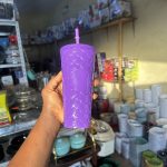 Plastic Cup with Straw small size