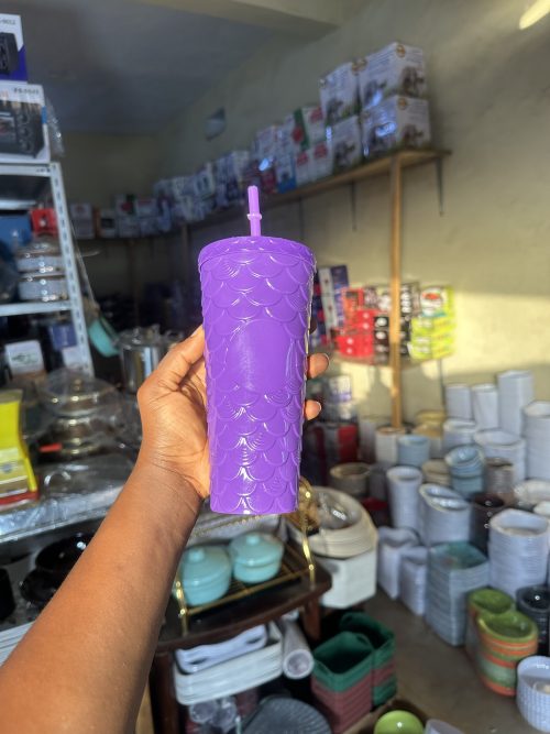 Plastic Cup with Straw small size