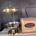 Dzire Golden Chafing Dish with Burner 9.5litres