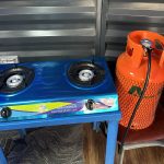 12.5KG Complete Gas Cylinder Bundle – 12.5kg Gas Cylinder, Regulator & Stainless Double Burner