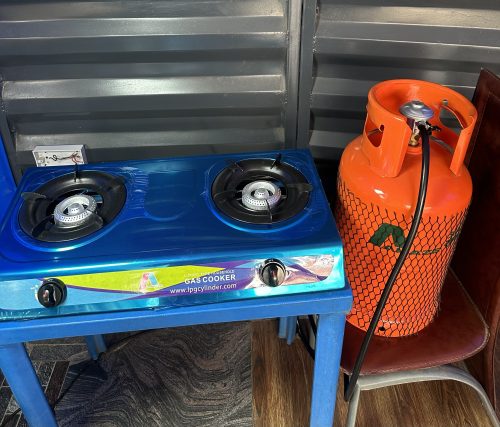 12.5KG Complete Gas Cylinder Bundle – 12.5kg Gas Cylinder, Regulator & Stainless Double Burner