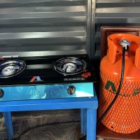 12.5KG Complete Gas Cylinder Bundle – 12.5kg Gas Cylinder, Regulator & Glass Double Burner