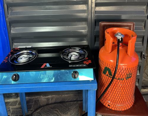 12.5KG Complete Gas Cylinder Bundle – 12.5kg Gas Cylinder, Regulator & Glass Double Burner