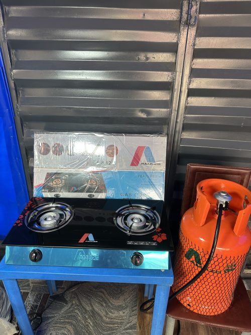 12.5KG Complete Gas Cylinder Bundle – 12.5kg Gas Cylinder, Regulator & Glass Double Burner
