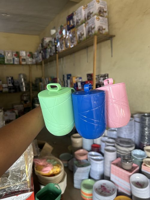 Plastic Cup with cover (Thick)
