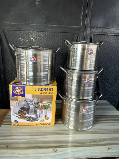 Manna Stainless Stock Pot Small Size - 4 pieces