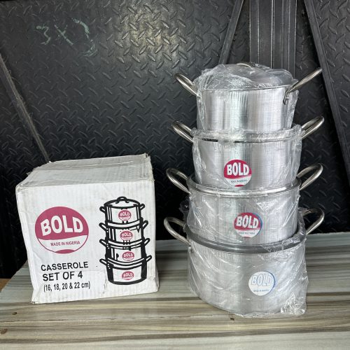 Bold Cooking Pot 4 pieces- 4 sets