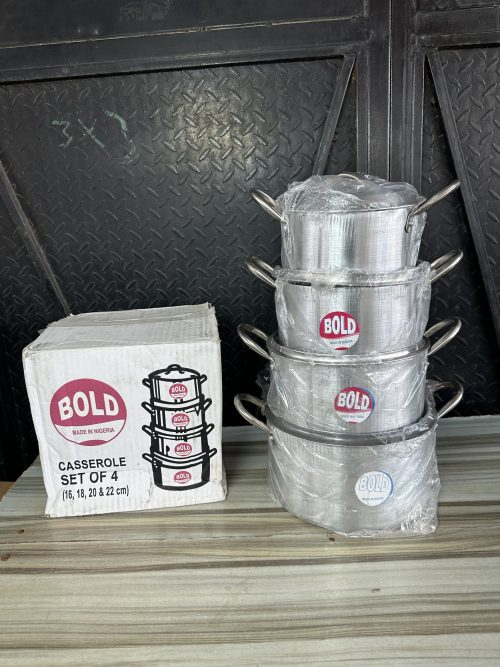 Bold Cooking Pot 4 pieces- 4 sets