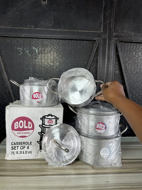 Bold Cooking Pot 4 pieces- 4 sets