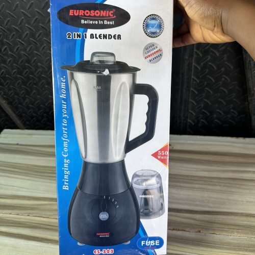 Eurosonic Electric Blender Stainless 2 in 1  ES-323 – 550watts