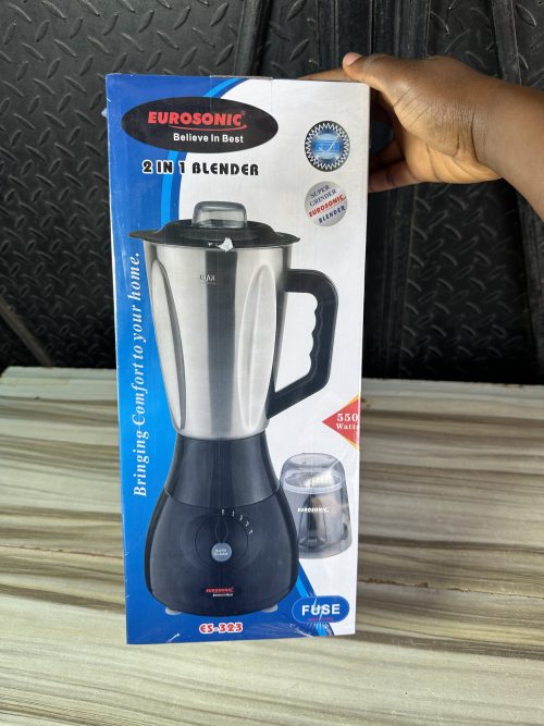 Eurosonic Electric Blender Stainless 2 in 1  ES-323 – 550watts
