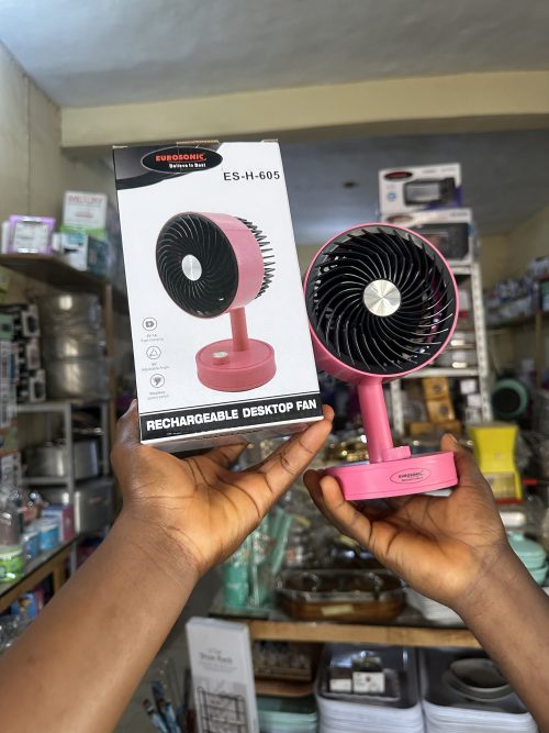 Eurosonic Electric Rechargeable Fan ES-H-605