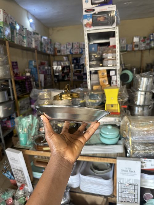 Nova Stainless Flat Plate -22cm (Plain Design)