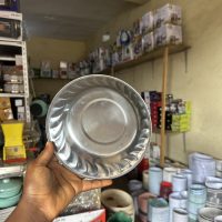 Nova Stainless Flat Plate -22cm (Flower Design)