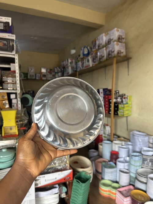 Nova Stainless Flat Plate -22cm (Flower Design)