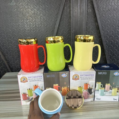Mirror Mug Colour - Mug cup with Mirror cover – 1 piece