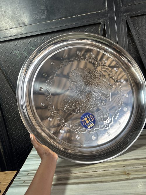 Nova Stainless Serving Tray Flat - 65cm (Thick)