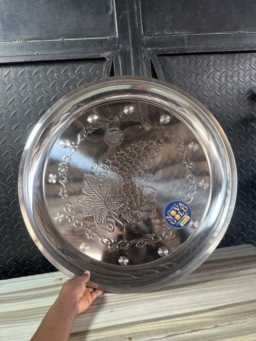 Nova Stainless Serving Tray Flat - 60cm (Thick)