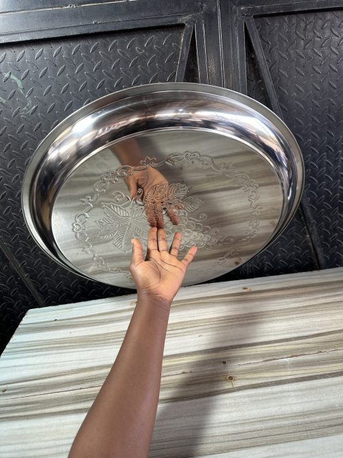 Nova Stainless Serving Tray Flat - 60cm (Thick)