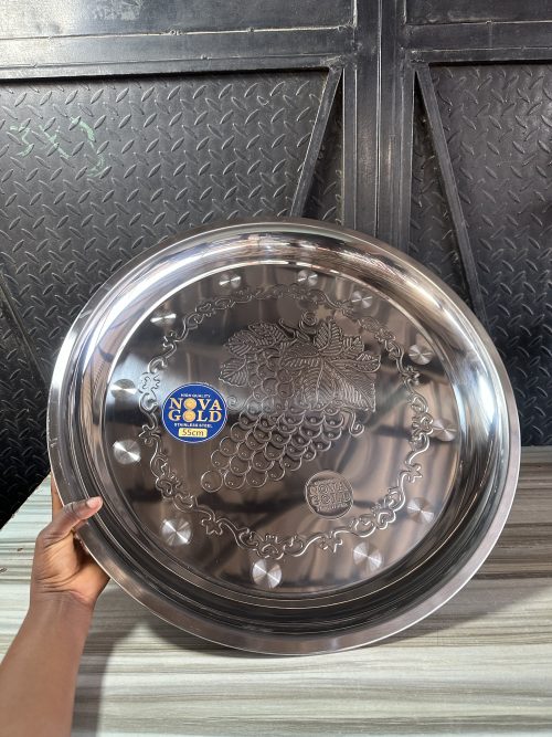 Nova Stainless Serving Tray Flat - 55cm (Thick)