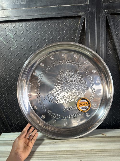 Nova Stainless Serving Tray Flat - 50cm